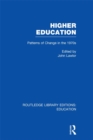 Image for Higher education: patterns of change in the 1970s. : Vol. 15