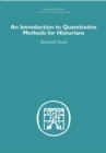 Image for Introduction to quantitative methods for historians