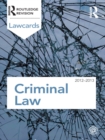 Image for Criminal law 2012-2013.