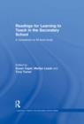 Image for Readings for learning to teach in the secondary school: a companion to M level study