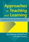 Image for Approaches to teaching and learning: including pupils with learning difficulties
