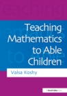 Image for Teaching mathematics to able children