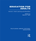 Image for Education for adults.: (Adult learning and education)