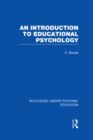 Image for An introduction to educational psychology