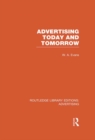 Image for Advertising today and tomorrow