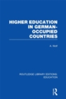 Image for Higher education in German occupied countries