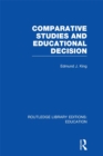 Image for Comparative Studies and Educational Decision