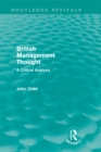 Image for British management thought: a critical analysis