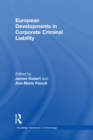 Image for European developements in corporate criminal liability