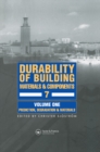 Image for Durability of Building Materials &amp; Components 7 Vol.1