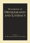 Image for Handbook of orthography and literacy
