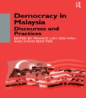 Image for Democracy in Malaysia: discourses and practices