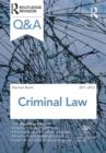Image for Q&amp;A criminal law 2011-2012