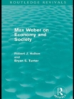 Image for Max Weber on economy and society