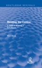 Image for Reading The Cantos: a study of meaning in Ezra Pound