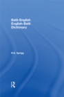 Image for Balti-English/English-Balti dictionary
