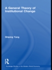 Image for A general theory of institutional change