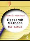 Image for Research methods: the basics