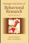 Image for Strategies and tactics of behavioral research