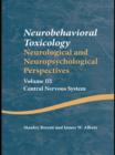 Image for Neurobehavioral toxicology: neurological and neuropsychological perspectives