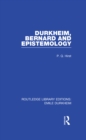 Image for Durkheim, Bernard and epistemology : v. 2