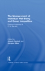 Image for The measurement of individual well-being and group inequalities: essays in memory of Z.M. Berrebi