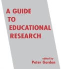Image for A guide to educational research