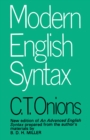 Image for Modern English syntax