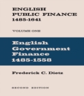 Image for English government finance 1485-1558