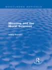 Image for Meaning and the moral sciences