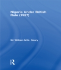 Image for Nigeria Under British Rule (1927)