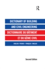 Image for Dictionary of building and civil engineering: English/French, French/English