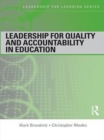 Image for Leadership for quality and accountability in education