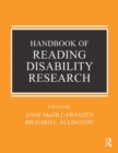 Image for Handbook of reading disability research