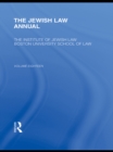 Image for The Jewish Law Annual Volume 18 : 18