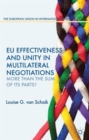 Image for EU Effectiveness and Unity in Multilateral Negotiations