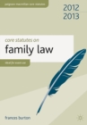 Image for Core statutes on family law