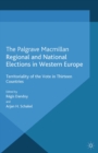 Image for Regional and national elections in Western Europe: territoriality of the vote in thirteen countries