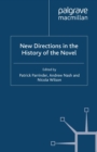 Image for New directions in the history of the novel