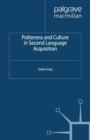 Image for Politeness and culture in second language acquisition