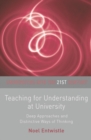 Image for Teaching for Understanding at University: Deep Approaches and Distinctive Ways of Thinking