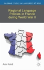 Image for Regional language policies in France during World War II
