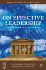 Image for On effective leadership  : across domains, cultures, and eras