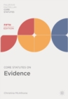 Image for Core statutes on evidence