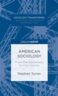 Image for American sociology  : from pre-disciplinary to post-normal