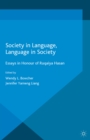 Image for Society in language, language in society: essays in honour of Ruqaiya Hasan