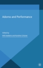 Image for Adorno and performance
