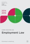 Image for Core Statutes on Employment Law 2014-15