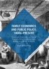 Image for Family economics and public policy, 1800s-present  : how laws, incentives, and social programs drive family decision-making and the US economy