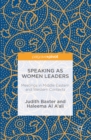 Image for Speaking as women leaders: meetings in Middle Eastern and Western contexts